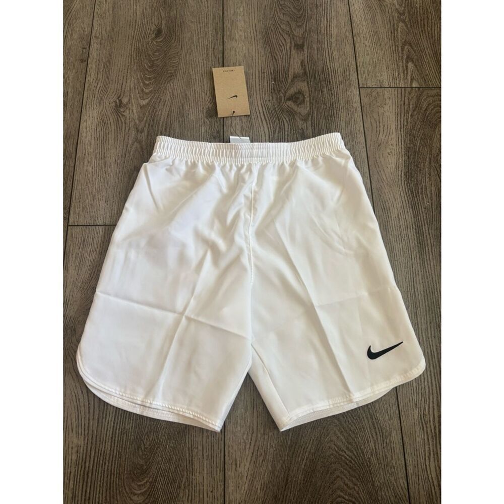 Nike kids White Athletic Shorts with Swoosh